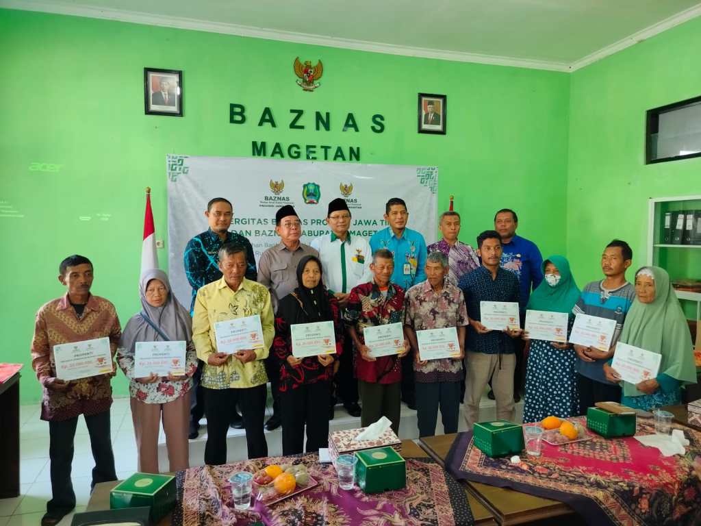 Komitmen Bantu Masyarakat Tak Mampu, Baznas Magetan Salurkan Berbagai Macam Bantuan