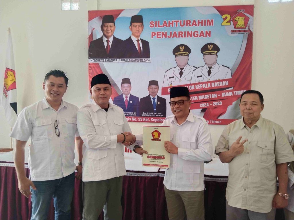 Kader Internal Partai Gerindra, Mohamat Dwi Suntoro Resmi Daftar Bacabup Magetan di Tiga Partai
