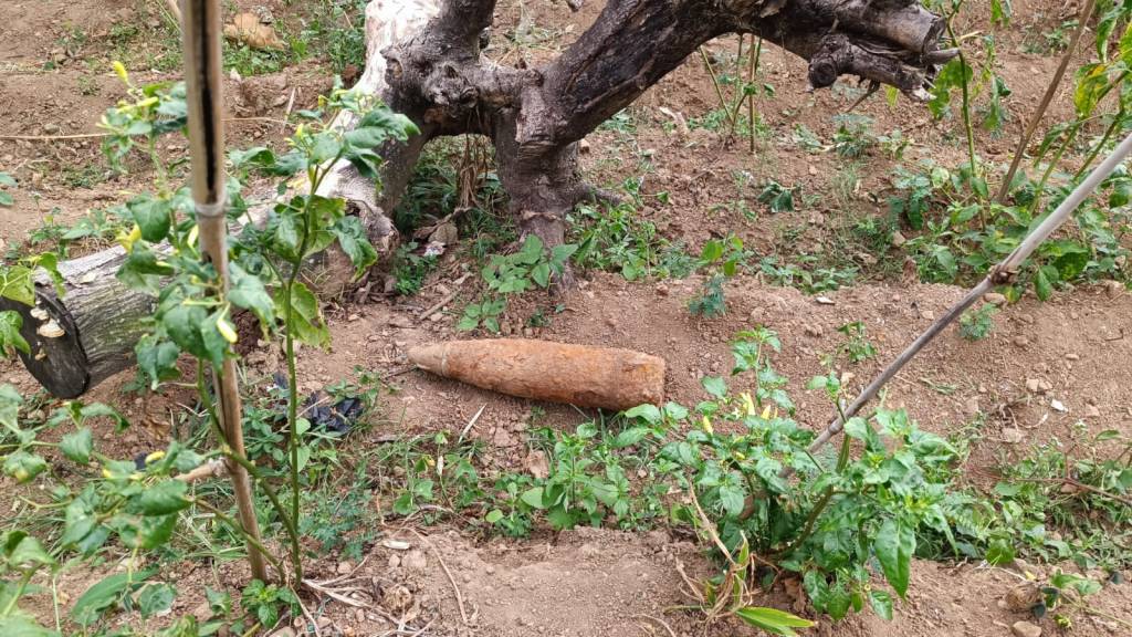 Tersangkut Cangkul Petani, Sebuah Mortir Tua Ditemukan di Desa Puntukdoro&nbsp;Magetan