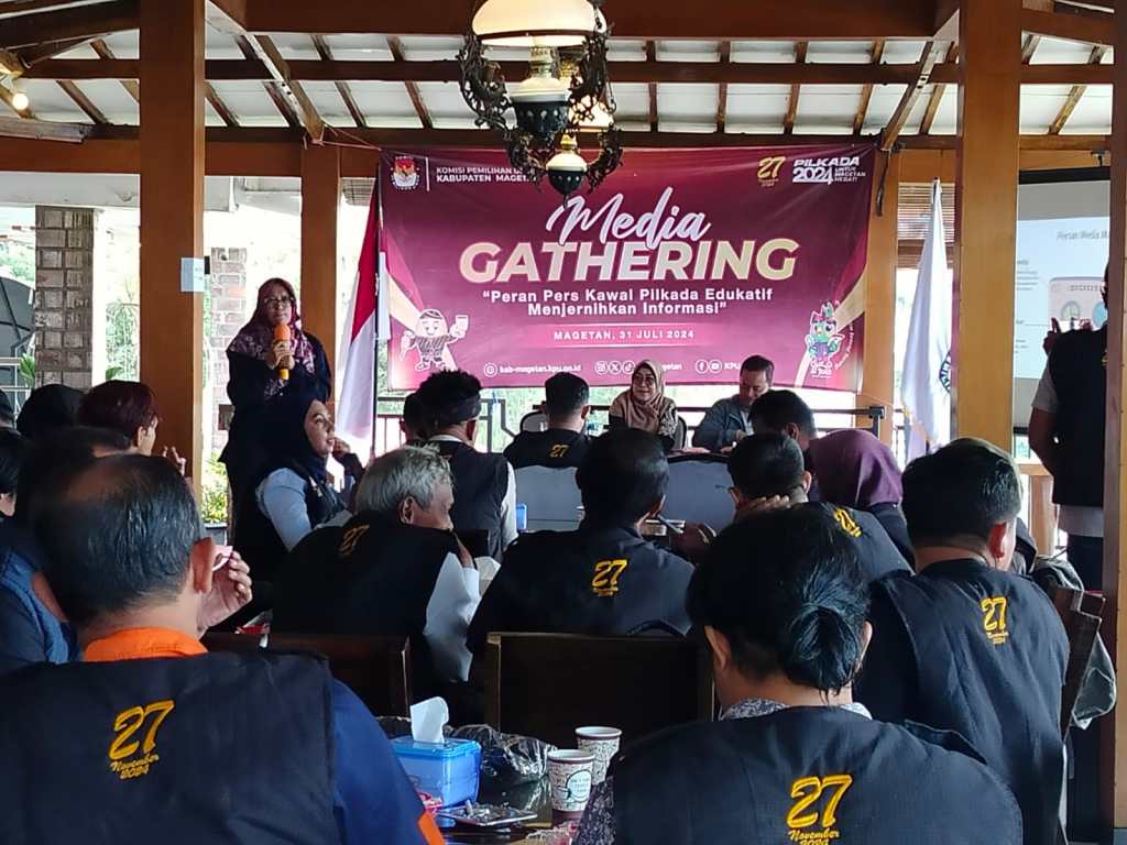 Bersinergi Kawal Pilkada 2024, KPU Magetan Gelar Media Gathering Bersama Insan Pers