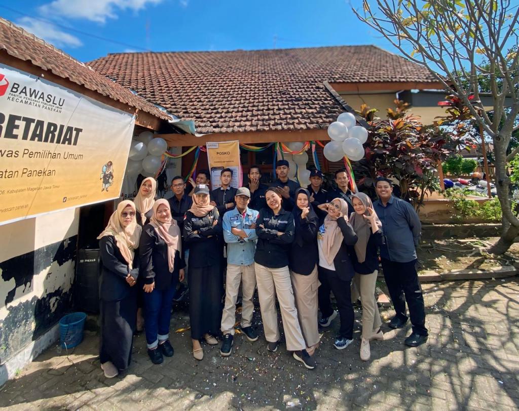 Panwascam Panekan Resmi Launching Posko Kawal Hak Pilih Pilkada&nbsp;2024